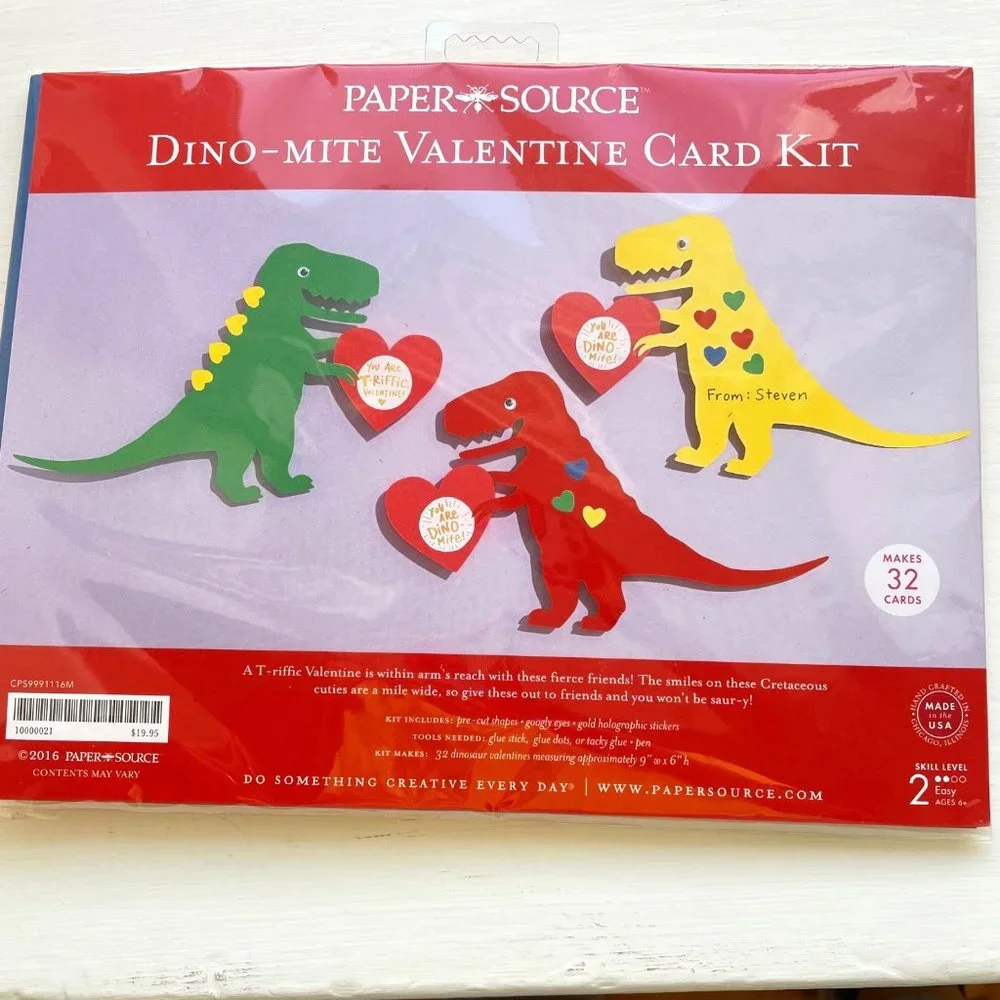 New & Unopened: Dino & Fish Valentine Kits